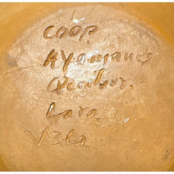 Clay Pottery Vase Quibor Lara Folk Art Venezuela 3.5" - Picture 4 of 6